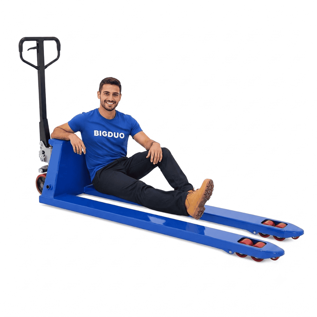 עגלת משטחים ידנית XXL אורך שיניים 2 מטר